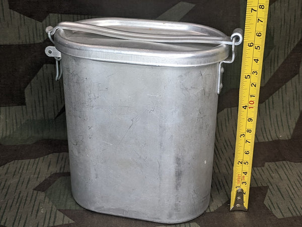 Oval German Food Container Aluminum