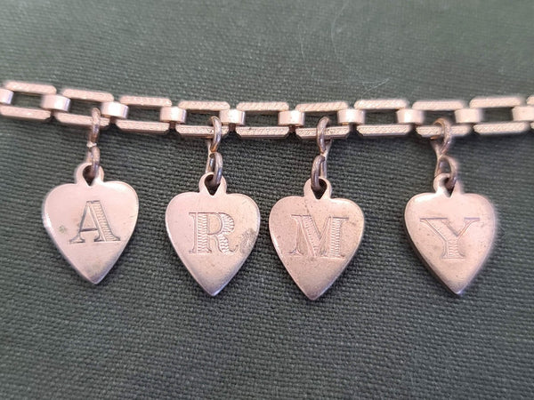 Army Heart Bracelet