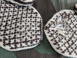 Brown and Cream Colored Mittens