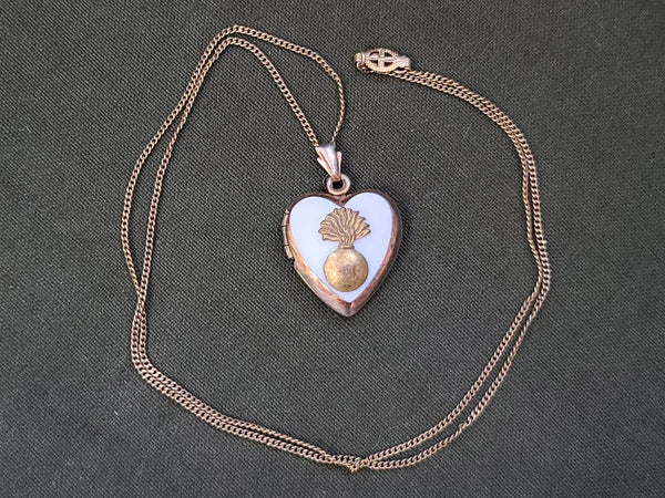 Ordnance Bomb Sweetheart Locket Necklace