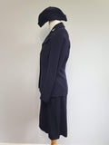 WAVES Uniform: Jacket, Skirt and Garrison Cap PW <br> (B-38" W-27" H-38")