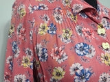 Pink Flower Long Sleeve Dress <br> (B-38" W-33" H-44")