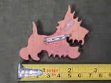 Wooden Scottie Dog Pin JMW