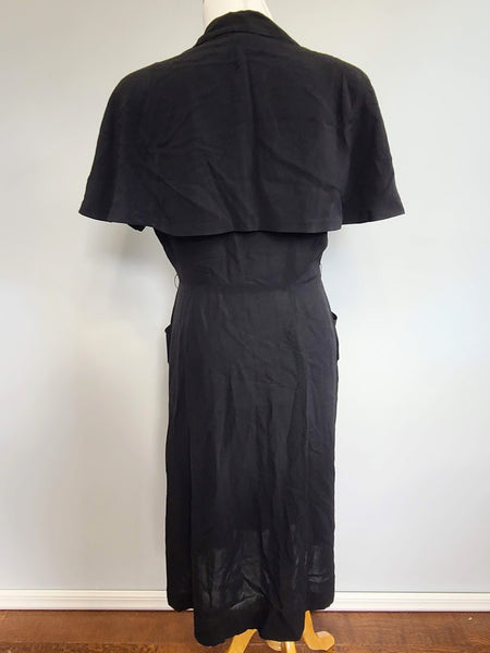 Black Dress with Capelet <br> (B-43" W-31" H-40")