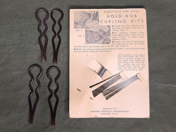 Hold-Bob Curling Kit and Hair Pins
