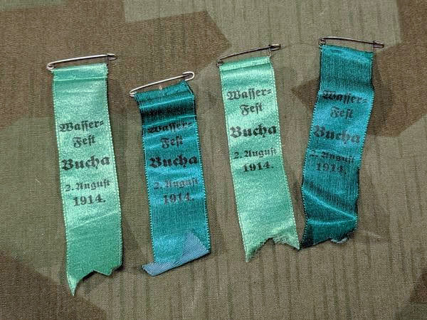 Vintage German Wasserfest Bucha 1914 Ribbon Pin