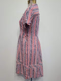 German Stripe Print Dress <br> (B-34.5" W-28" H-37")