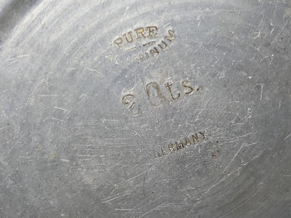 German Aluminum  2Qt Can
