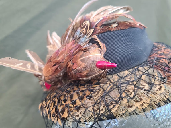 Bird Feather Tilt Hat