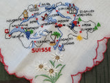Switzerland Souvenir Hankie