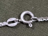 835 Silver Necklace Dark Stones Sapphire?