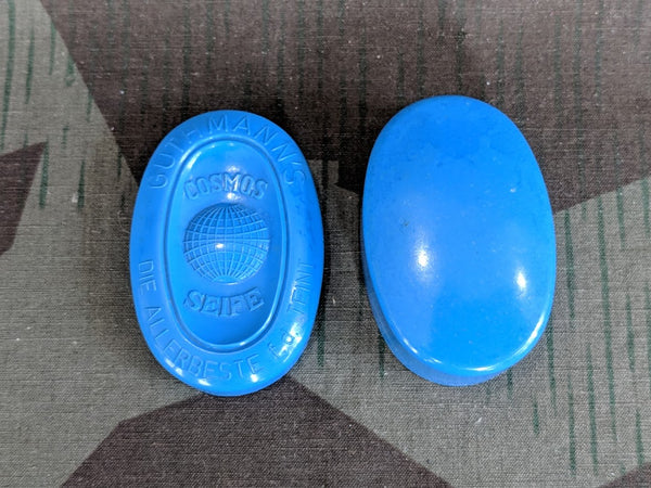 Blue Cosmos Bakelite Traveling Soap Container