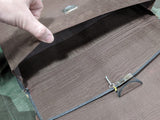 Leather Desk Blotter with Embossed Ship