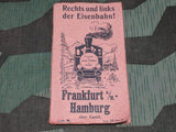 Vintage 1920s / 1930s German Eisenbahn Train Trip Guide Frankfurt to Hamburg