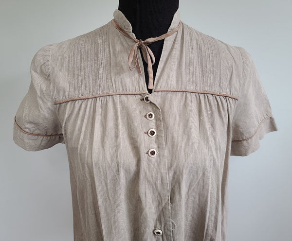 Brown Maternity Blouse <br> (B-37" W-41")
