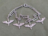 Army Air Corps Charm Bracelet Sterling