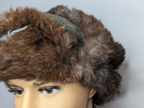 Original Rabbit Fur Hat Size 56-58