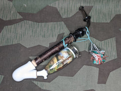 Traditional German Pipe with Deer Scene