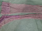 Lady Windsor Fishnet Seamed Stockings (Size 10)