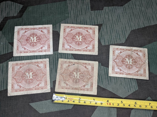 5 Original US Occupation German Marks 1944