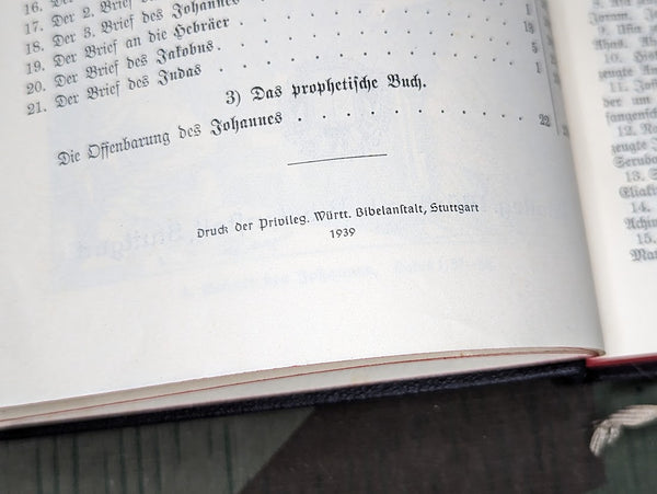 German Lutheran New Testament Bible 1939