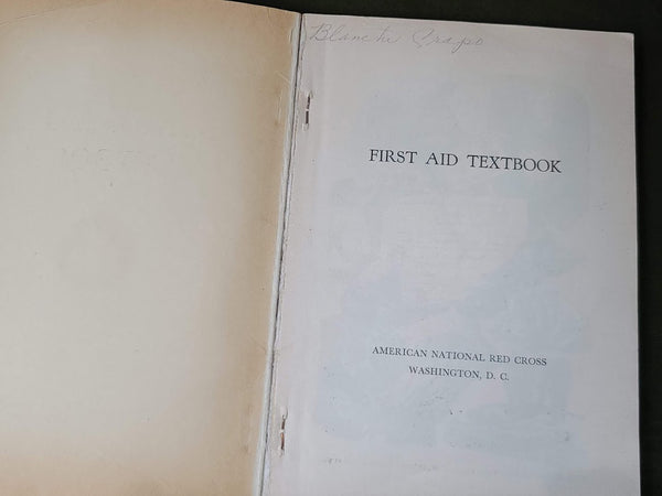 American Red Cross First Aid Book 1945