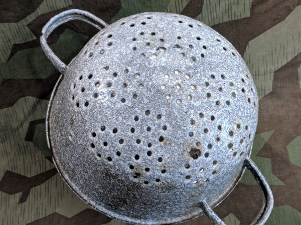 German Helmet made into a Strainer