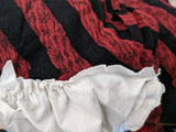 Red and Black Striped Dirndl <br> (B-37" W-27" H-42")