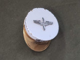 White Army Air Corps Hat Brooch