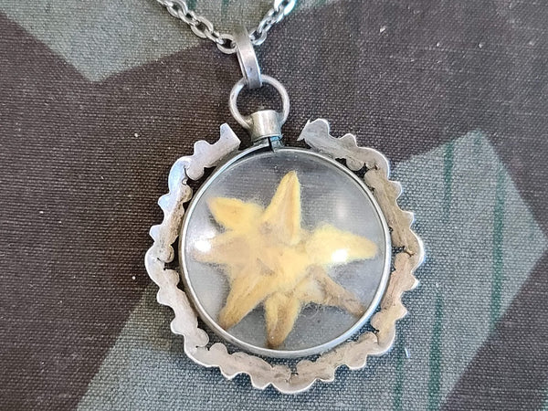 Edelweiss Flower Necklace 800 Silver