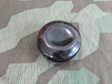 Brown / Red Bakelite Round Container