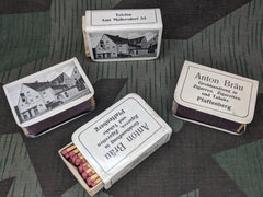 Vintage WWII German Advertising Match Safe Anton Bräu