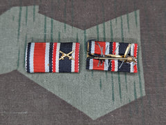 WWII Iron Cross and War Merit Ribbon Bar