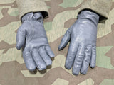 Gray Post-WWII German Leather Gloves Size 9