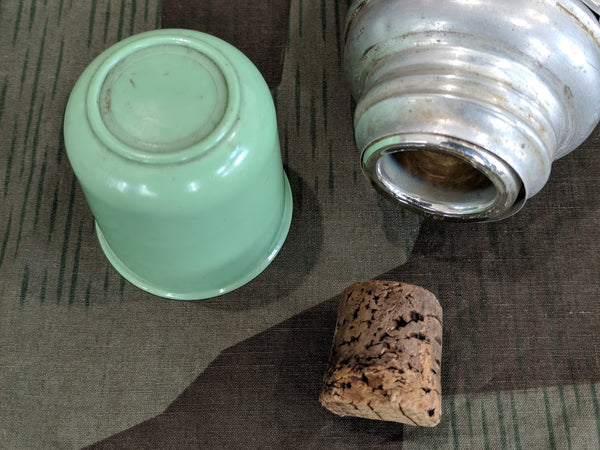 Original Thermos w/ Green Bakelite Cup