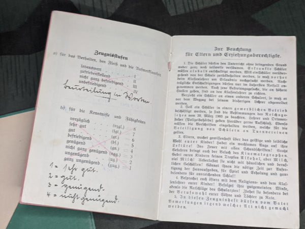 School "Report Card" Booklet