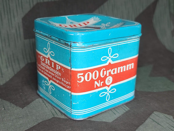 Large Grip Stahlstecknadeln Sewing Pin Tin