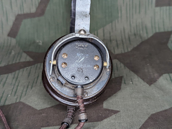 Dfh.f. 45 German Military Radio Headset No Plug