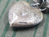 US Army Sweetheart Bracelet Sterling Heart Charm