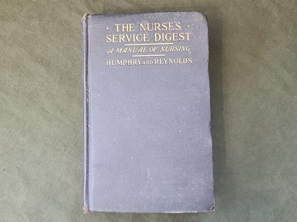 The Nurse's Service Digest Book 1919