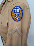 Khaki Women's WAC Undershirt Blouse (Army Air Corps Patch) <br> (B-38" W-32.5")