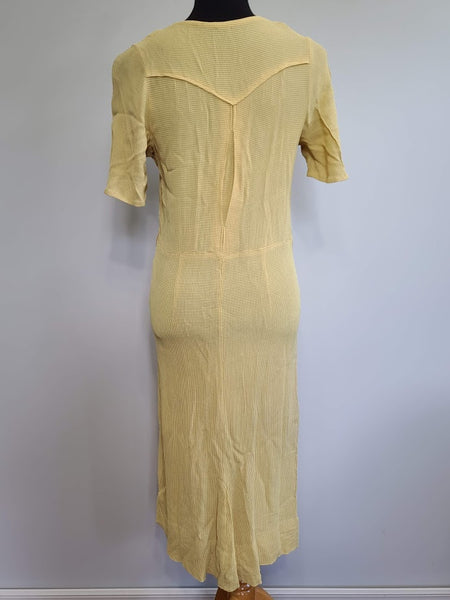 Yellow Summer Dress <br> (B-38" W-31" H-35")