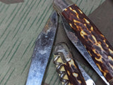 Original Faux Stag Horn Pocket Knife