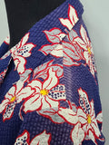 Flower Print Seersucker Wrap Dress <br> (26"-32" Waist)