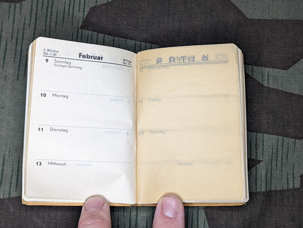 1941 Pocket Calendar From The Werksätten für Fernsteuerungs Technik