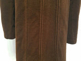 Dyed Brown Wool Coat <br> (B-39" W-38")