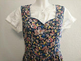 German Sleeveless Flower Dress and White Undershirt <br> (B-39" W-31" H-48")
