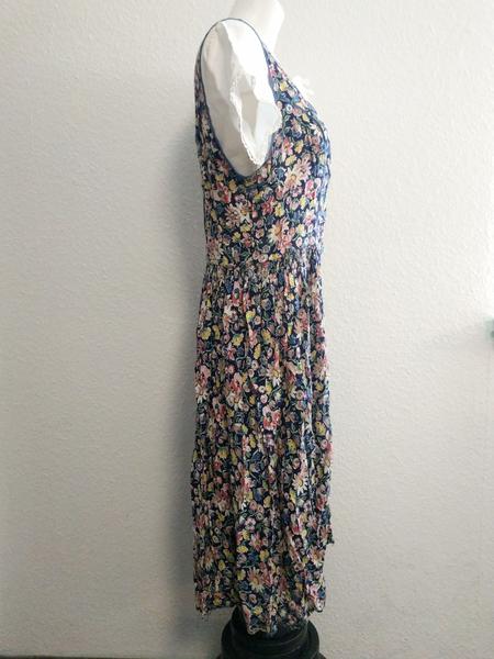German Sleeveless Flower Dress and White Undershirt <br> (B-39" W-31" H-48")