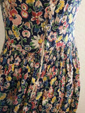 German Sleeveless Flower Dress and White Undershirt <br> (B-39" W-31" H-48")