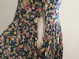 German Sleeveless Flower Dress and White Undershirt <br> (B-39" W-31" H-48")